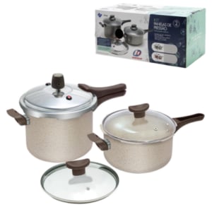 KIT PANELAS PRESSÃO FECHAMENTO EXTERNO CREMA (3KITS)-MARCOLAR