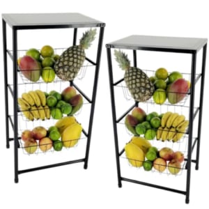 FRUTEIRA PRÁTICA UTILAR PRATA PRETO (1PÇ)-UTILAÇO