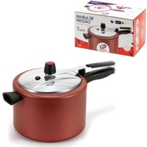 PANELA DE PRESSÃO 7,0 LTS CEREJA (3PÇS)-MARCOLAR