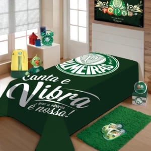 COBERTOR RASCHEL PLUS PALMEIRAS-JOLITEX