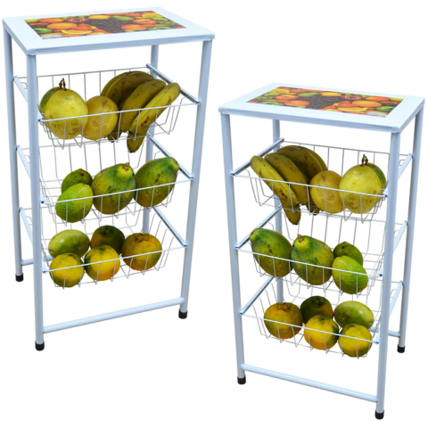 Ver detalhes do produto: FRUTEIRA PRÁTICA UTILAR BRANCO PRETO (3PÇS)-UTILAÇO